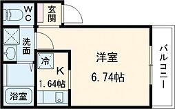 ＦＵＪＩＳＴＡ西武柳沢 3階1Kの間取り