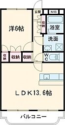 エスペランス 3階1LDKの間取り