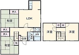千葉市稲毛区宮野木町戸建 1階4DKの間取り