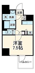 Fujiman北梅田(フジマン北梅田) 5階1Kの間取り