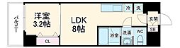 Osaka Metro谷町線 南森町駅 徒歩5分の賃貸マンション 7階1LDKの間取り