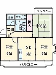 間取図画像 3DK