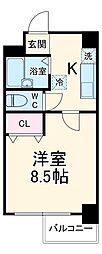 ＣＩＴＹ　ＳＰＩＲＥ烏丸御池 4階1Kの間取り