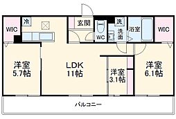 間取図画像 3LDK