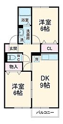 間取図画像 2DK