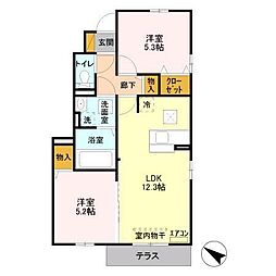間取図画像 2LDK