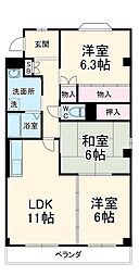 間取図画像 3LDK