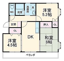 間取図画像 3DK