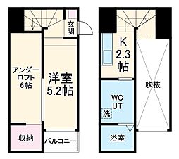カーサ・ティエラ 1階1SKの間取り