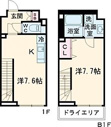 ＬＥＧＡＬＡＮＤ高円寺 地下1階1LDKの間取り
