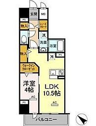 グランアビタシオンノリタケ 5階1LDKの間取り