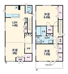 名古屋市営東山線 本山駅 徒歩9分の賃貸一戸建て 1階3LDKの間取り