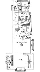 エクセレンス目黒 1LDKの間取図画像