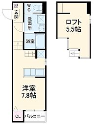 アールグレイス石橋 2階/205