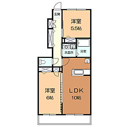 Ｐｒｅｍｅｒｅａ 1階2LDKの間取り