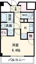 エヌエヌビル 3階1Kの間取り