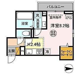 間取図画像 1K