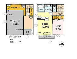 ウィステリア榎　ＧＲ／ＭＮ　ＧＲ 1階1LDKの間取り