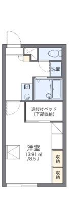 レオパレスＫＩＮＡＭＩ 205｜北海道函館市広野町(賃貸アパート1K・2階・23.18㎡)の写真 その2