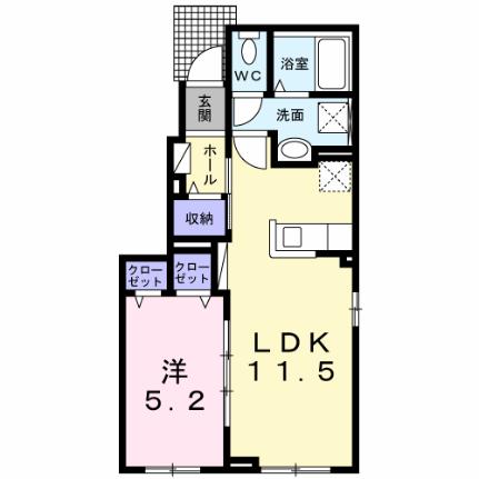 ラ・メール・ブルーII 101｜北海道函館市湯浜町(賃貸アパート1LDK・1階・41.02㎡)の写真 その2