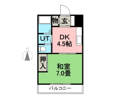 内山マンション 507｜北海道札幌市中央区南十一条西７丁目(賃貸マンション1DK・5階・24.64㎡)の写真 その2