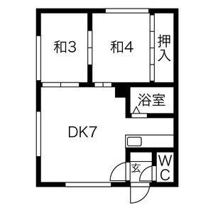 佐藤マンション 5(倉庫)｜北海道札幌市豊平区中の島一条４丁目(賃貸アパート2DK・2階・30.38㎡)の写真 その2