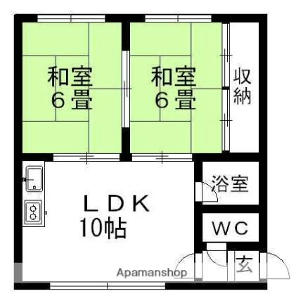 北海道札幌市厚別区厚別東一条６丁目(賃貸アパート2LDK・2階・44.55㎡)の写真 その2
