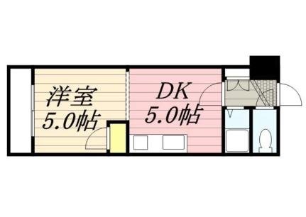 菊水コート 806｜北海道札幌市白石区菊水一条１丁目(賃貸マンション1DK・8階・22.78㎡)の写真 その2