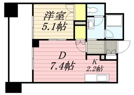 北海道札幌市中央区南三条東３丁目(賃貸マンション1DK・13階・36.21㎡)の写真 その2