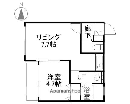 北海道札幌市豊平区平岸一条１３丁目(賃貸マンション1LDK・3階・34.06㎡)の写真 その2