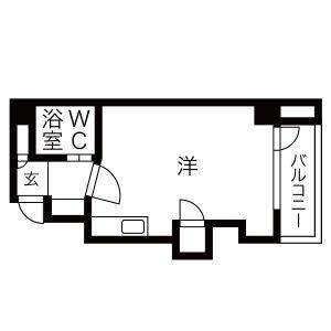 エクセレントハウス東 902｜北海道札幌市中央区南二条東２丁目(賃貸マンション1R・9階・23.14㎡)の写真 その2