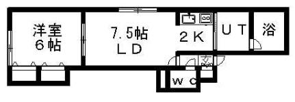 フリーダム 206｜北海道札幌市豊平区福住二条５丁目(賃貸アパート1LDK・2階・36.00㎡)の写真 その2