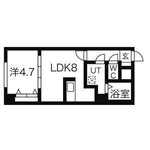 ＥーＨｏｒｉｚｏｎ山鼻 303｜北海道札幌市中央区南十三条西８丁目(賃貸マンション1DK・3階・33.15㎡)の写真 その2