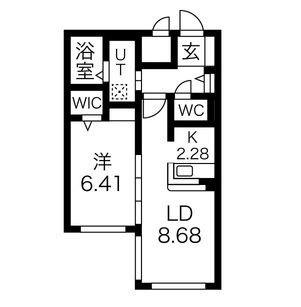 ＮＨレジデンス山鼻 402｜北海道札幌市中央区南十七条西１４丁目(賃貸マンション1LDK・4階・42.04㎡)の写真 その2