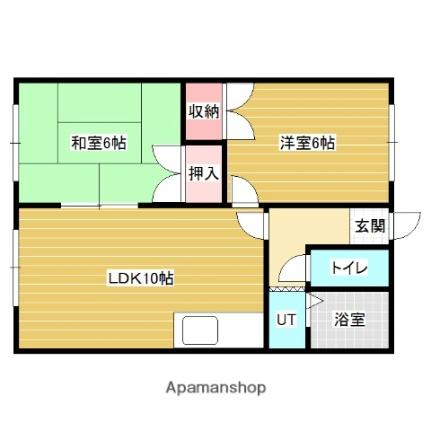 ＰＨＤハイム ｜北海道岩見沢市一条東８丁目(賃貸アパート2LDK・2階・44.71㎡)の写真 その2