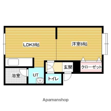 ゆもとハイツＣ ｜北海道岩見沢市二条西９丁目(賃貸アパート1LDK・1階・38.92㎡)の写真 その2