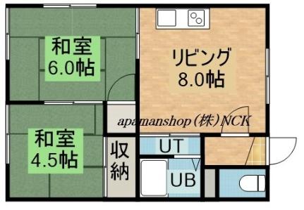 北海道札幌市東区北四十二条東１７丁目(賃貸アパート2DK・2階・39.74㎡)の写真 その2