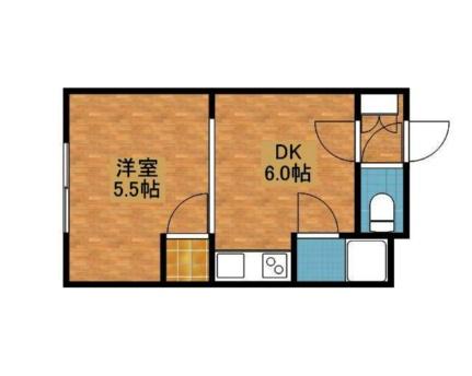 クレドールマンション 401｜北海道江別市野幌若葉町(賃貸マンション1DK・4階・21.00㎡)の写真 その2