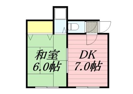 21条ビル 1｜北海道札幌市北区北二十一条西４丁目(賃貸アパート1DK・1階・18.16㎡)の写真 その2