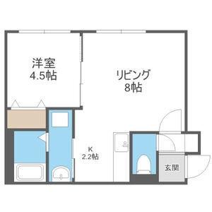 メゾンＭＴ手稲本町 305｜北海道札幌市手稲区手稲本町二条５丁目(賃貸マンション1LDK・3階・33.74㎡)の写真 その2