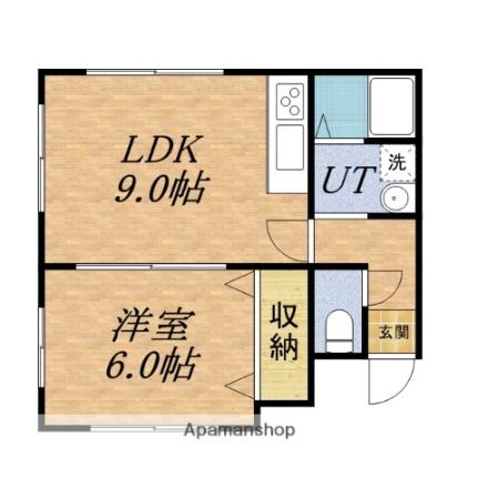 コーポライラック 102｜北海道小樽市石山町(賃貸アパート1LDK・1階・33.00㎡)の写真 その2