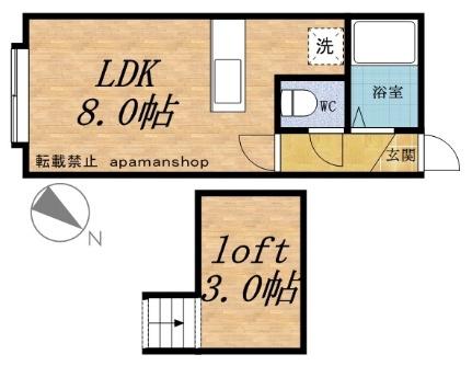 グランプリ東雲 205｜北海道小樽市東雲町(賃貸アパート1R・3階・16.23㎡)の写真 その2