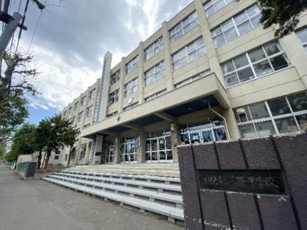 画像16:札幌市立八条中学校(中学校)まで718m