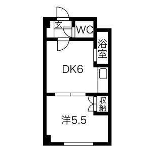 トータスプラザ 208｜北海道札幌市白石区南郷通１５丁目北(賃貸マンション1DK・4階・23.93㎡)の写真 その2