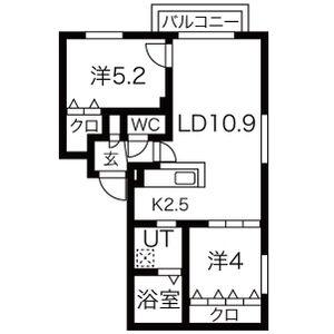 ＦＯＬＩＡＧＥ　ＰＬＡＣＥ 303｜北海道札幌市東区本町一条１丁目(賃貸マンション2LDK・3階・51.16㎡)の写真 その2
