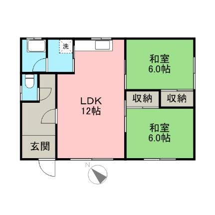 新発寒3条5丁目貸家 1｜北海道札幌市手稲区新発寒三条５丁目(賃貸一戸建2LDK・1階・56.70㎡)の写真 その2