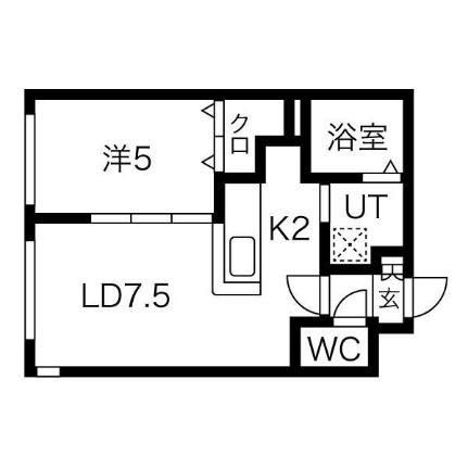 ＤＡＹＳ山鼻 406｜北海道札幌市中央区南二十二条西９丁目(賃貸マンション1LDK・4階・34.50㎡)の写真 その2