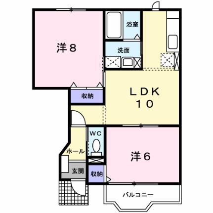 グリーンパーク 103｜青森県八戸市大字尻内町字尻内河原(賃貸アパート2LDK・1階・51.79㎡)の写真 その2