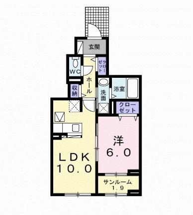 グラン　アヴェニールI 102｜埼玉県北足立郡伊奈町大字小室(賃貸アパート1LDK・1階・44.98㎡)の写真 その2