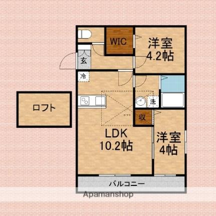 ＢｅｓｔＳｔａｇｅ鶴馬I 301｜埼玉県富士見市鶴馬２丁目(賃貸アパート2LDK・3階・41.85㎡)の写真 その2